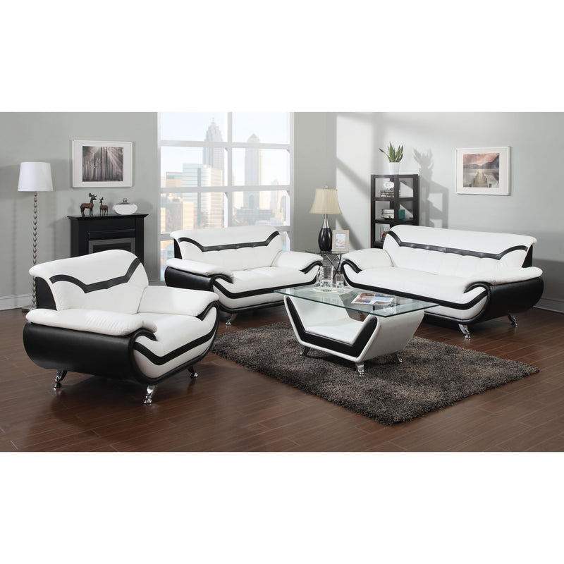 Acme Furniture Rozene Stationary Bonded Leather Chair 51157 IMAGE 2