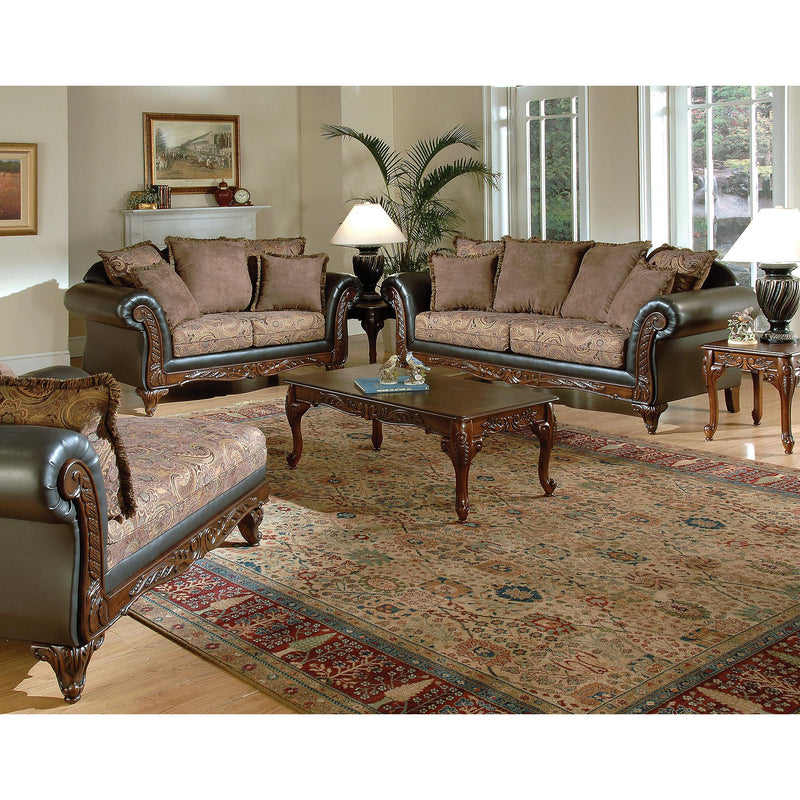 Acme Furniture Fairfax Polyurethane Chaise 50337 IMAGE 2