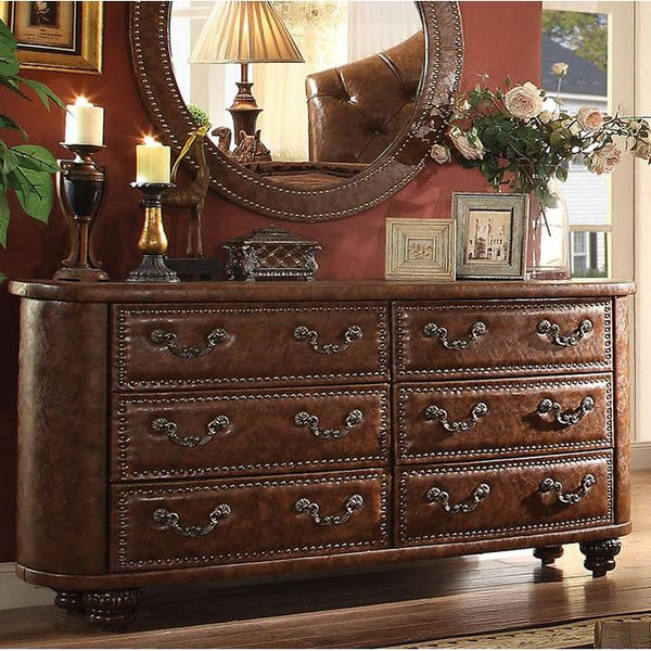 Acme Furniture Varada Crescent 6-Drawer Dresser 25165 IMAGE 1