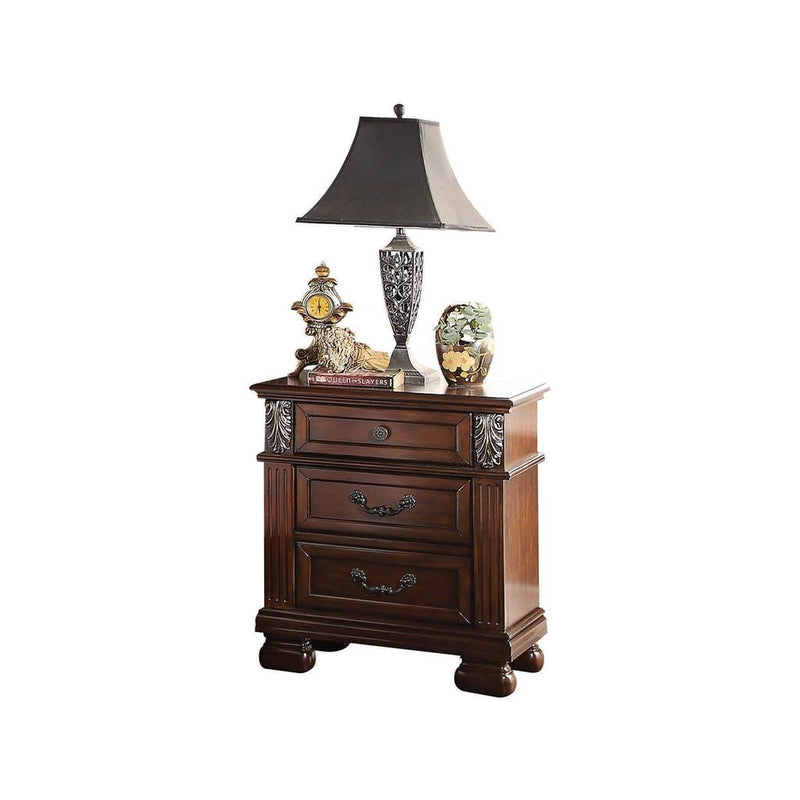 Acme Furniture Manfred 3-Drawer Nightstand 22773 IMAGE 2