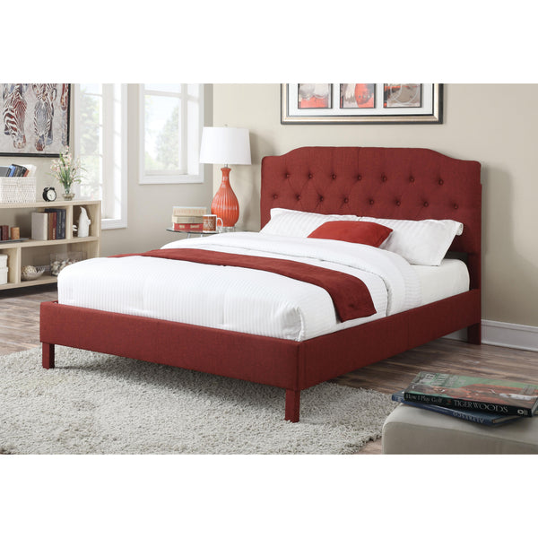 Acme Furniture Clive Queen Upholstered Platform Bed 25000Q IMAGE 1