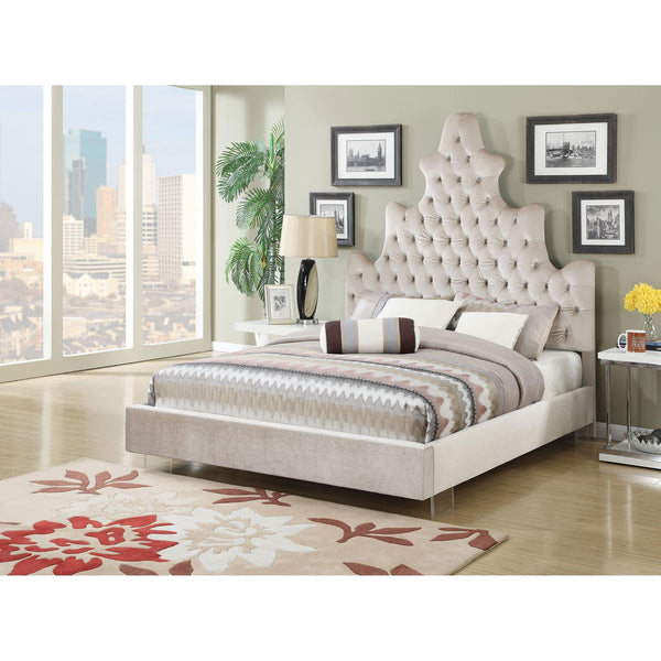 Acme Furniture Honesty Queen Upholstered Platform Bed 25030Q IMAGE 1