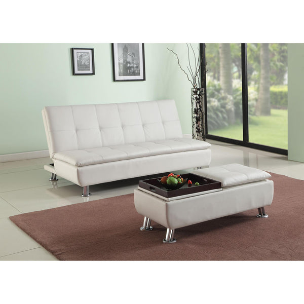Acme Furniture Derrick Polyurethane Sofabed 57143 IMAGE 1