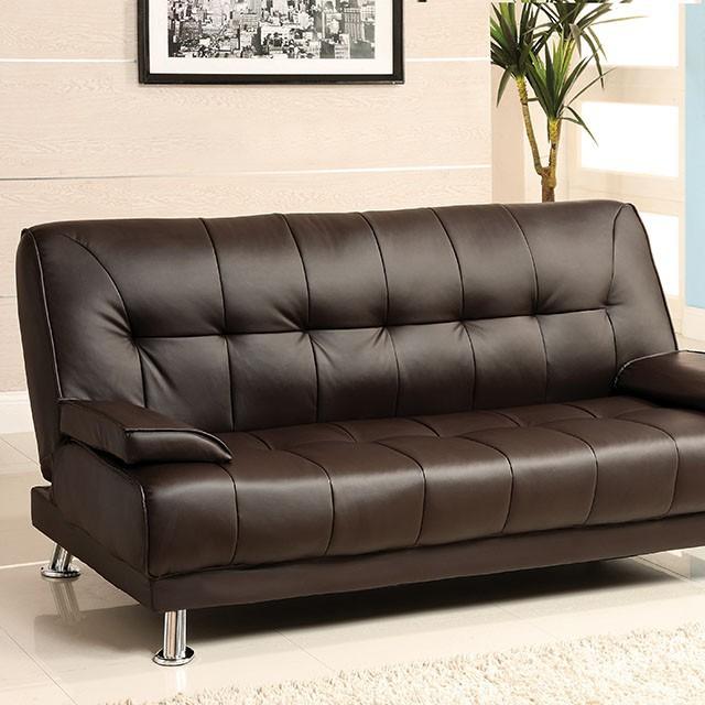 Furniture of America Beaumont Leatherette Futon CM2100 IMAGE 2