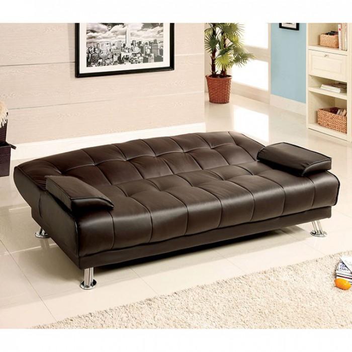Furniture of America Beaumont Leatherette Futon CM2100 IMAGE 3