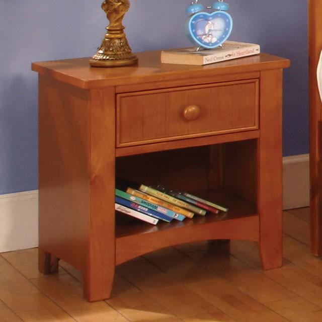 Furniture of America Omnus 1-Drawer Kids Nightstand CM7905OAK-N IMAGE 3