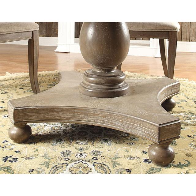 Furniture of America Round Kathryn Dining Table CM3872RT-TABLE IMAGE 2
