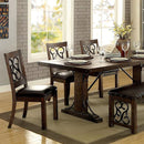 Furniture of America Paulina Dining Table with Pedestal Base CM3465T IMAGE 2