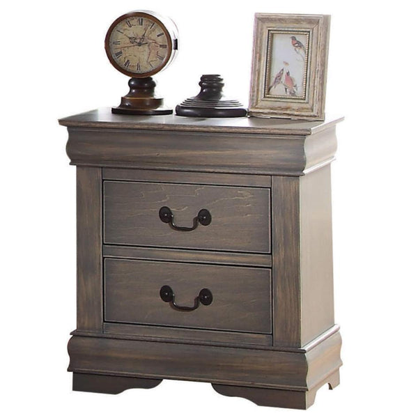 Acme Furniture Louis Philippe 2-Drawer Nightstand 23863 IMAGE 1
