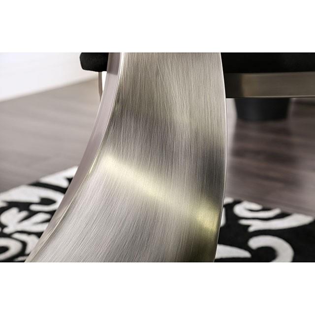 Furniture of America Orla Dining Table with Glass Top & Pedestal Base CM3726T-TABLE IMAGE 3