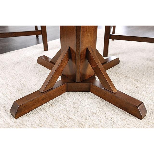 Furniture of America Square Glenbrook Counter Height Dining Table with Pedestal Base CM3018PT IMAGE 2