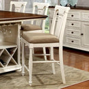 Furniture of America Sabrina Counter Height Dining Chair CM3199WC-PC-2PK IMAGE 2