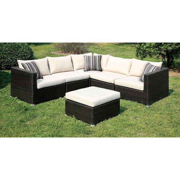 Furniture of America Outdoor Seating Sectionals CM-OS1821IV-SET IMAGE 1