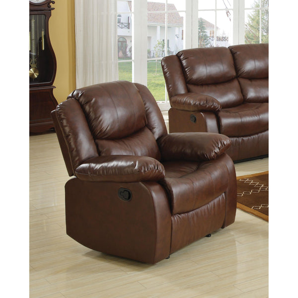 Acme Furniture Fullerton Bonded Leather Match Recliner 50012 IMAGE 1