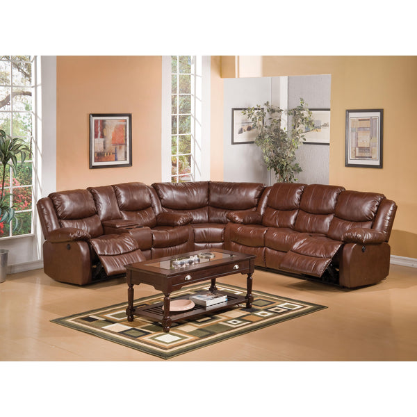 Acme Furniture Fullerton Power Reclining Bonded Leather Loveseat 50204 IMAGE 1