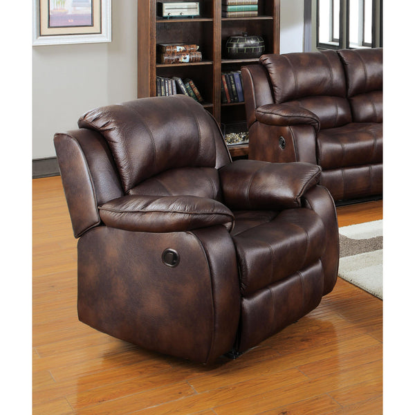 Acme Furniture Zanthe Manual Fabric Recliner with Wall Recline 50512 IMAGE 1