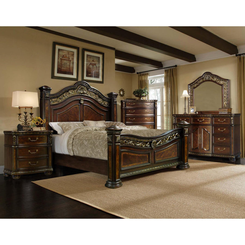 McFerran Home Furnishings Queen Poster Bed B163-Q IMAGE 2