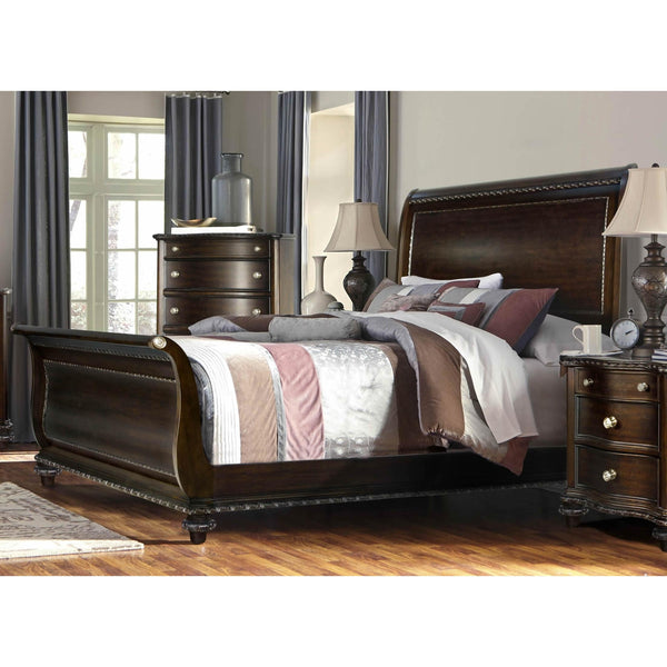 McFerran Home Furnishings California King Sleigh Bed B195-CK California King Bed IMAGE 1