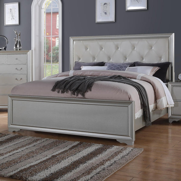 McFerran Home Furnishings Queen Upholstered Panel Bed B508-Q IMAGE 1