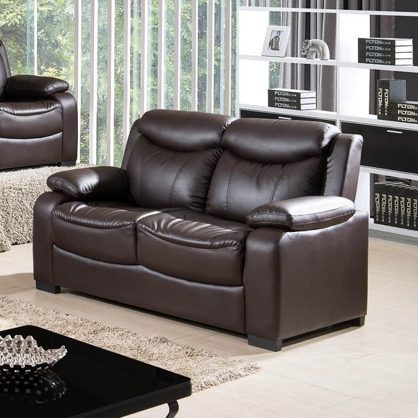 McFerran Home Furnishings Stationary Bonded Leather Loveseat SF5506-L IMAGE 1