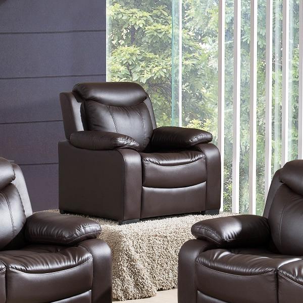 McFerran Home Furnishings Stationary Bonded Leather Chair SF5506-C IMAGE 1