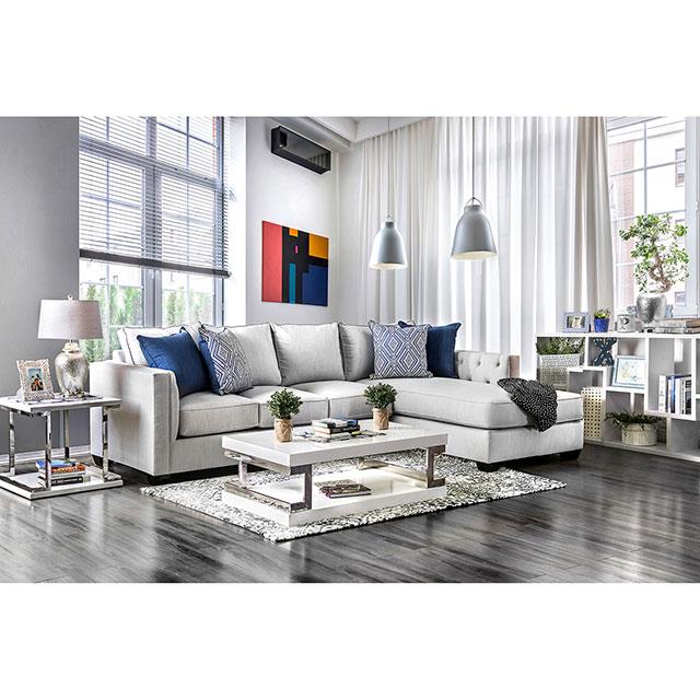 Furniture of America Ornella Fabric 2 pc Sectional SM2671-SECT IMAGE 1
