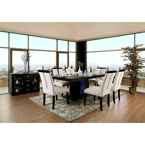 Furniture of America Evangeline Dining Table with Pedestal Base CM3394T IMAGE 1