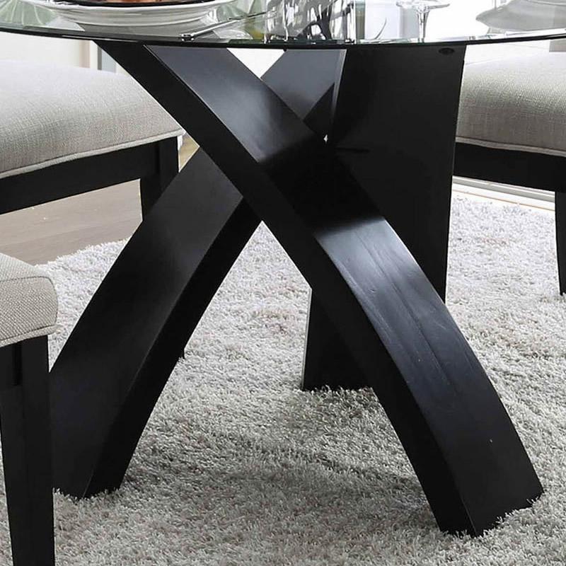 Furniture of America Round Jasmin Dining Table CM3393RT-TABLE IMAGE 5