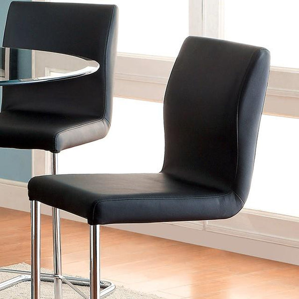 Furniture of America Lodia II Counter Height Chair CM3825BK-PC-2PK IMAGE 1