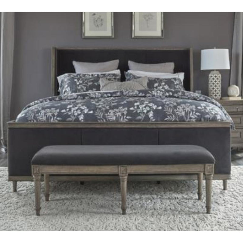 Coaster Furniture Alderwood King Upholstered Panel Bed 223121KE IMAGE 2