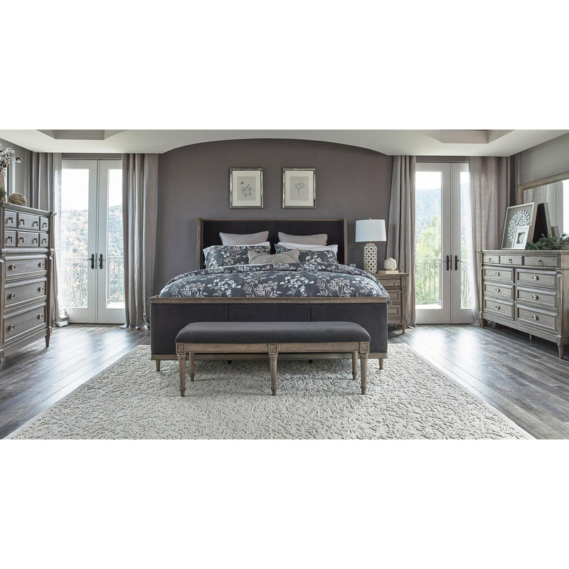 Coaster Furniture Alderwood California King Upholstered Panel Bed 223121KW IMAGE 3
