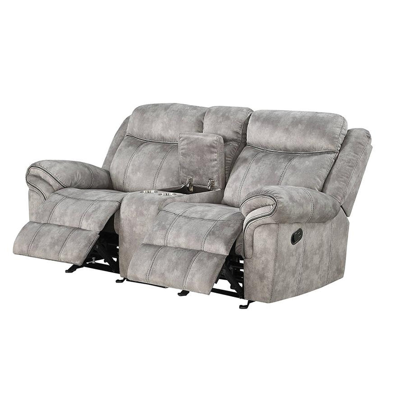 Acme Furniture Zubaida Reclining Fabric Loveseat 55026 IMAGE 2