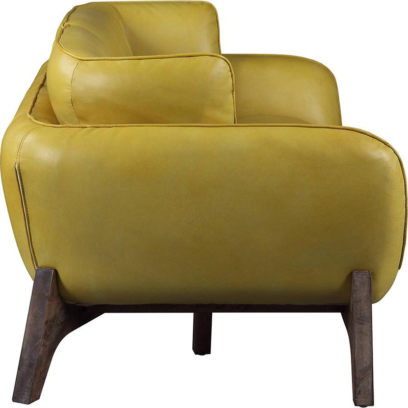 Acme Furniture Pesach Stationary Leather Sofa 55075 IMAGE 2
