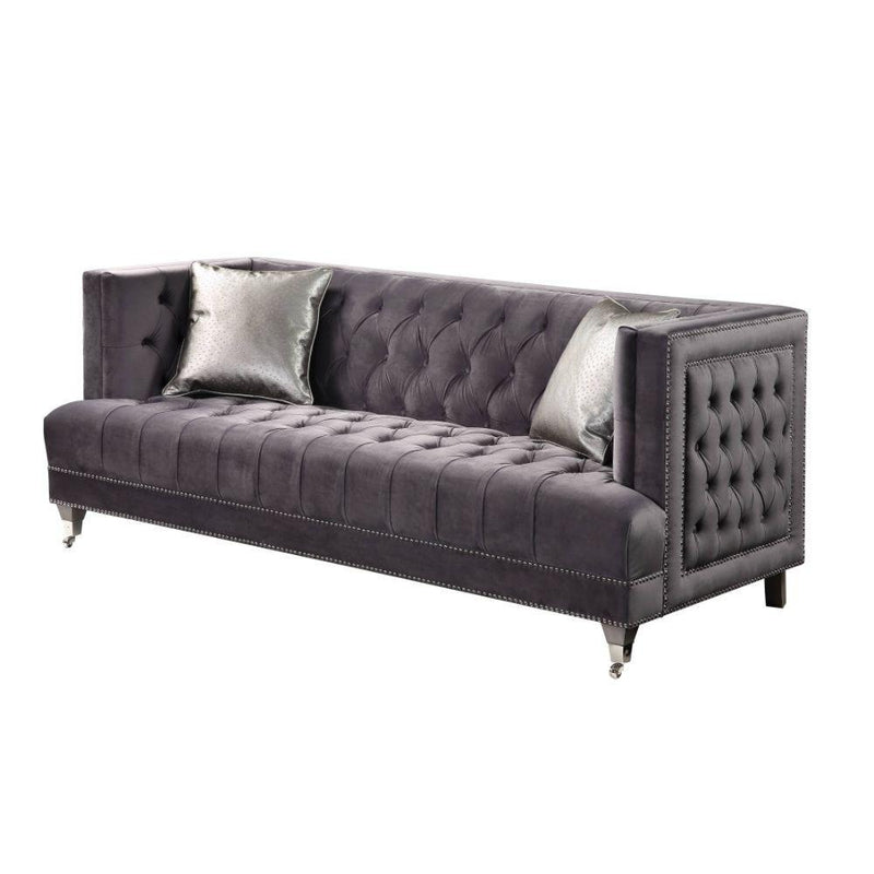 Acme Furniture Hegio Stationary Fabric Sofa 55265 IMAGE 2