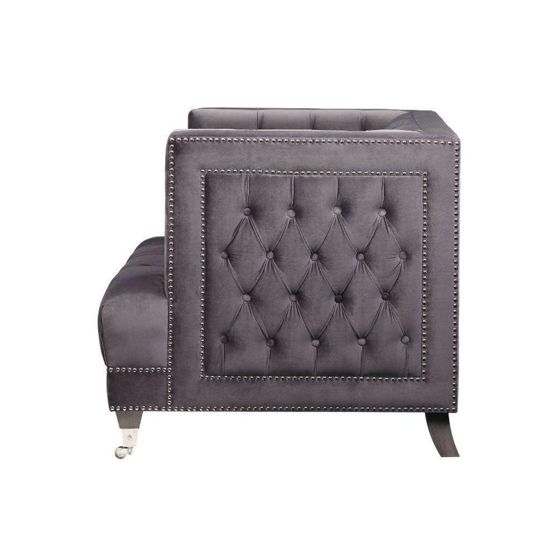 Acme Furniture Hegio Stationary Fabric Sofa 55265 IMAGE 3