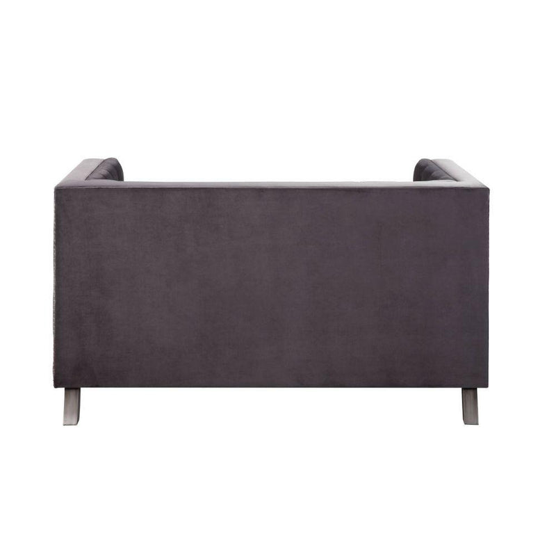 Acme Furniture Hegio Stationary Fabric Loveseat 55266 IMAGE 4