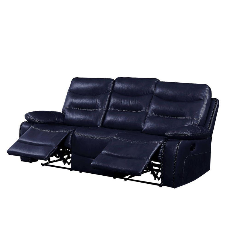 Acme Furniture Aashi Reclining Leather Match Sofa 55370 IMAGE 3