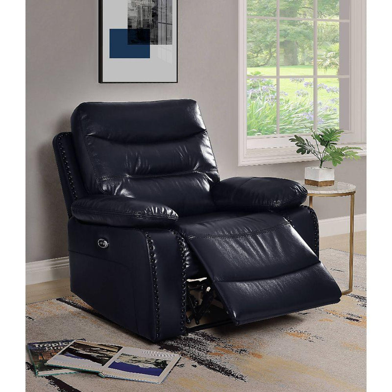 Acme Furniture Aashi Power Leather Match Recliner 55373 IMAGE 5