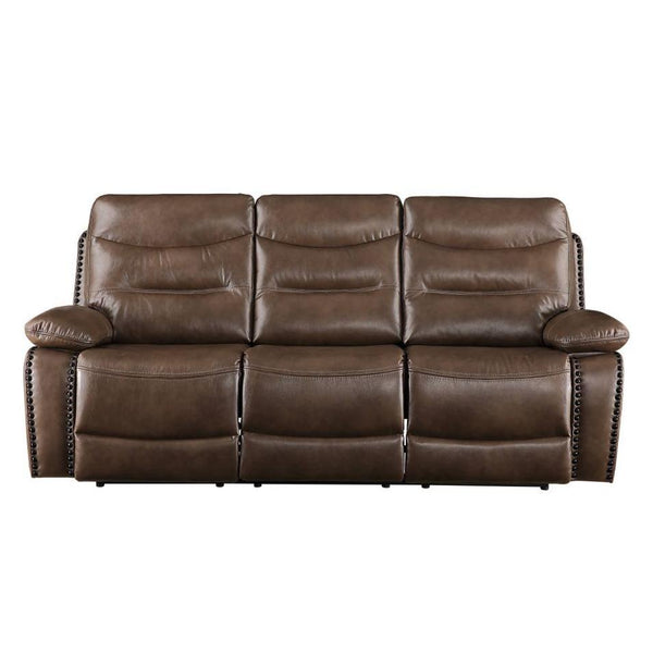 Acme Furniture Aashi Reclining Leather Match Sofa 55420 IMAGE 1