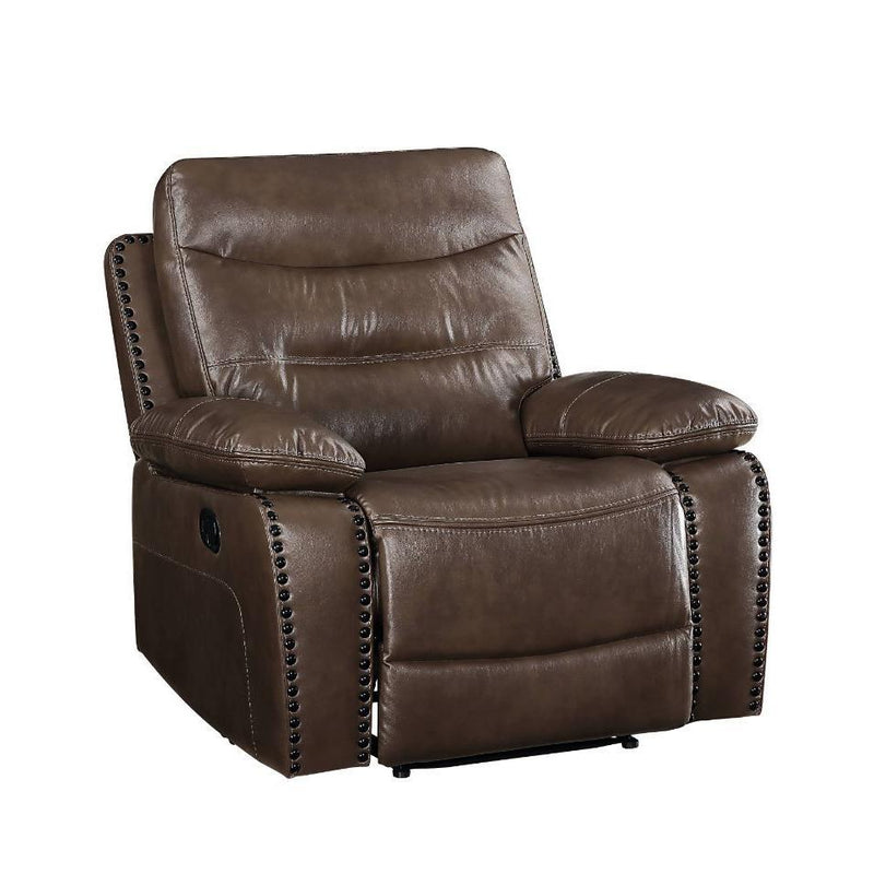 Acme Furniture Aashi Leather Match Recliner 55422 IMAGE 2