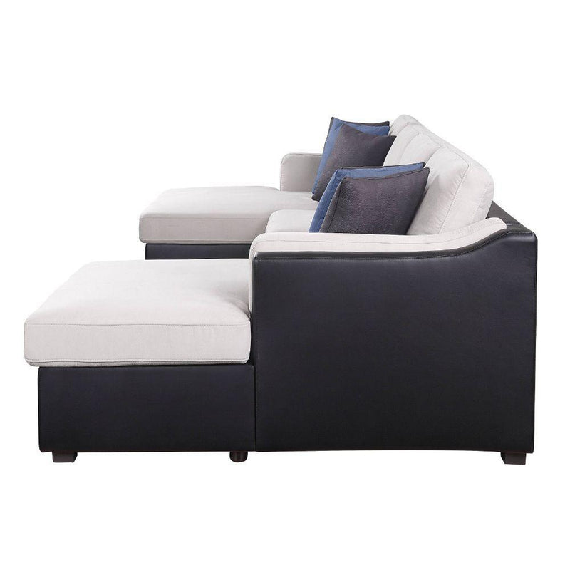 Acme Furniture Merill Fabric Sleeper Sectional 56015 IMAGE 5