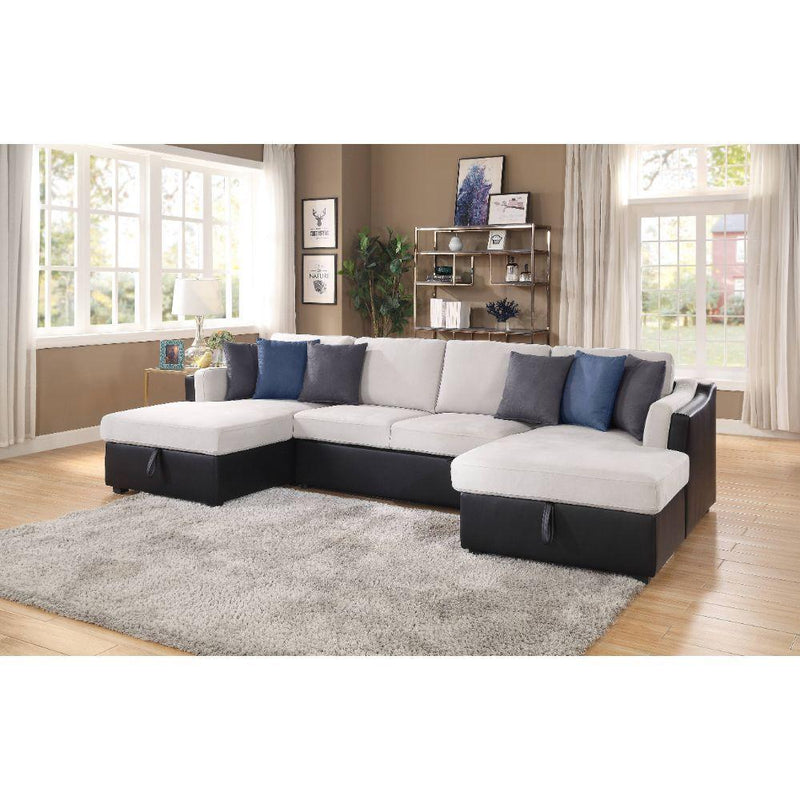 Acme Furniture Merill Fabric Sleeper Sectional 56015 IMAGE 6