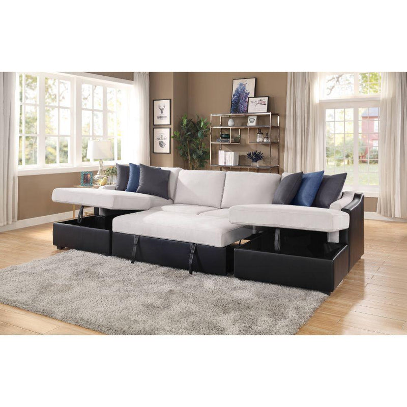 Acme Furniture Merill Fabric Sleeper Sectional 56015 IMAGE 7