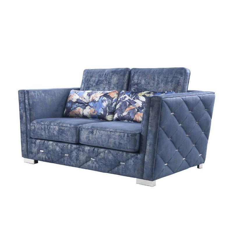 Acme Furniture Emilia Stationary Fabric Loveseat 56026 IMAGE 4