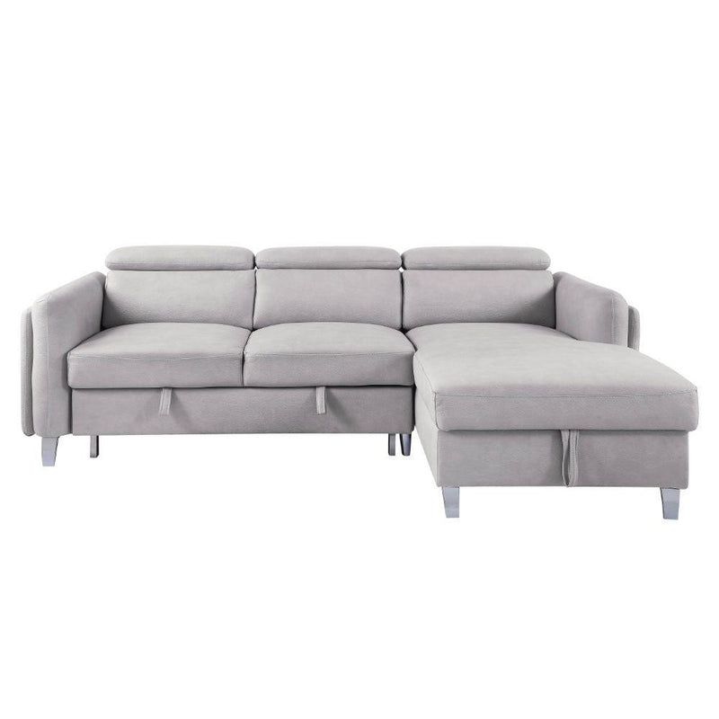 Acme Furniture Reyes Stationary Fabric Sleeper Sectional 56040 IMAGE 1