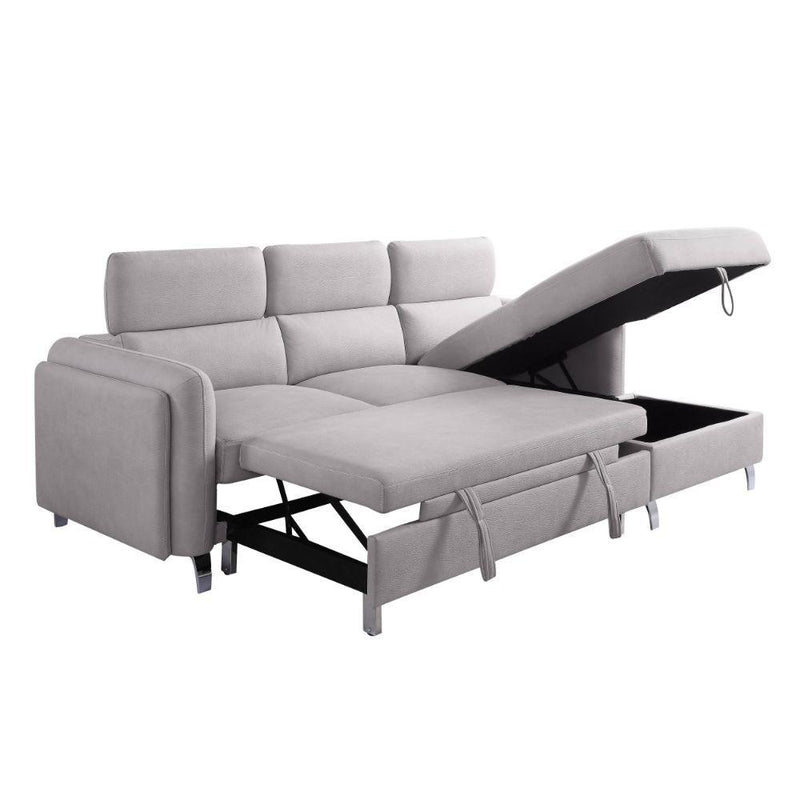 Acme Furniture Reyes Stationary Fabric Sleeper Sectional 56040 IMAGE 3