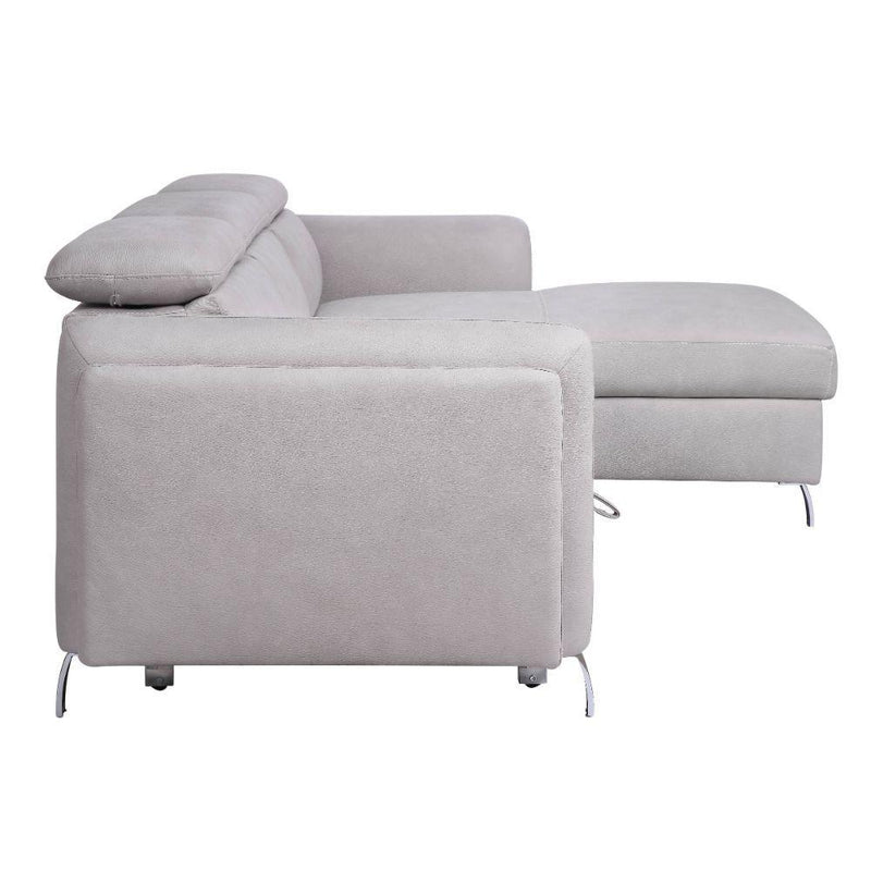 Acme Furniture Reyes Stationary Fabric Sleeper Sectional 56040 IMAGE 4