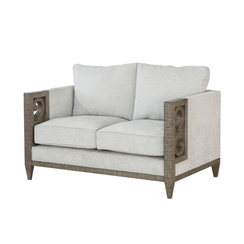 Acme Furniture Artesia Stationary Fabric Loveseat 56091 IMAGE 2