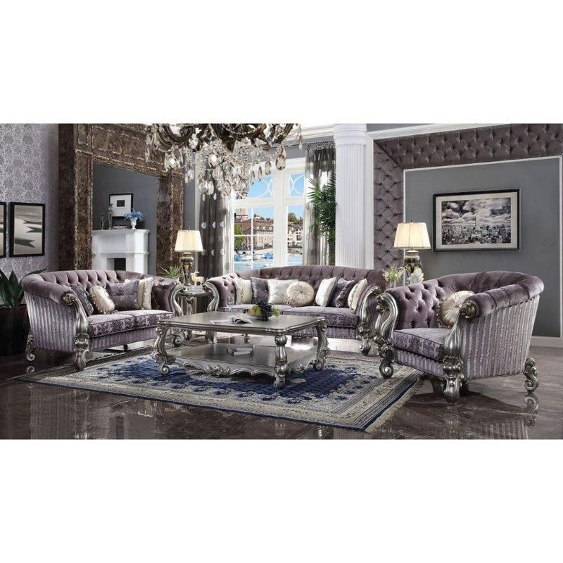 Acme Furniture Versailles Stationary Fabric Sofa 56825 IMAGE 2