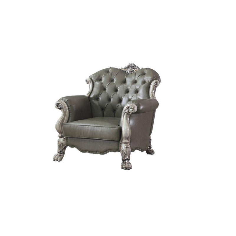 Acme Furniture Dresden Stationary Polyurethane Chair 58177 IMAGE 2